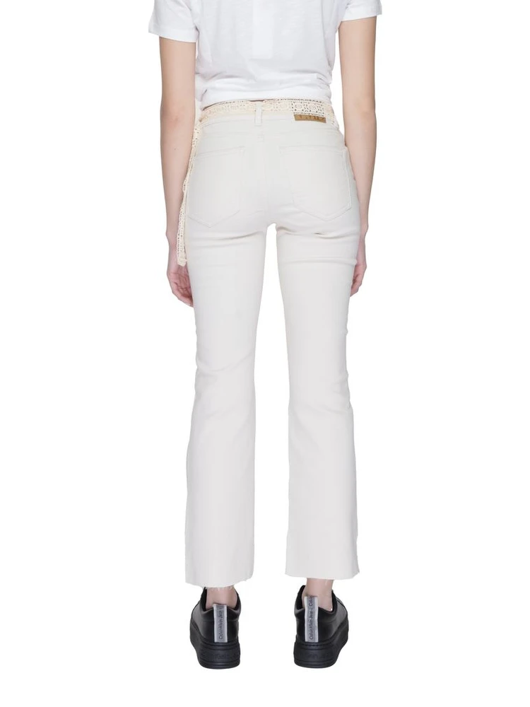 Beige Cotton Bootcut Jeans alternative