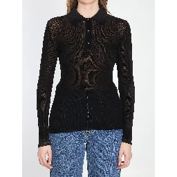 Long-sleeve polo shirt