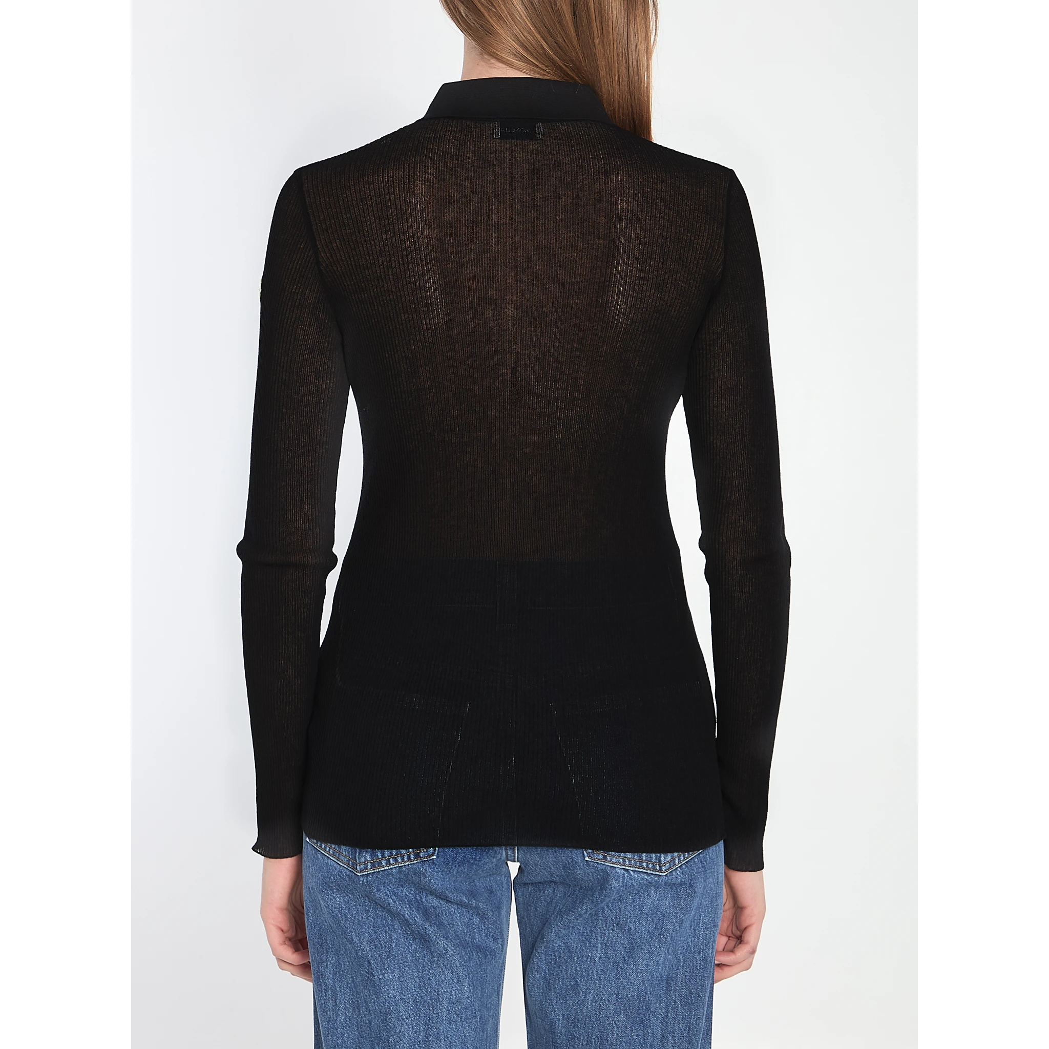 Long-sleeve polo shirt