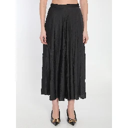 Asymmetrical midi skirt