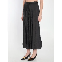 Asymmetrical midi skirt