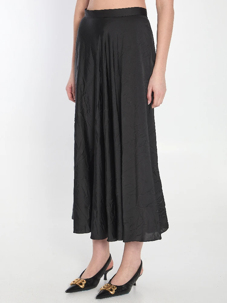 Asymmetrical midi skirt alternative