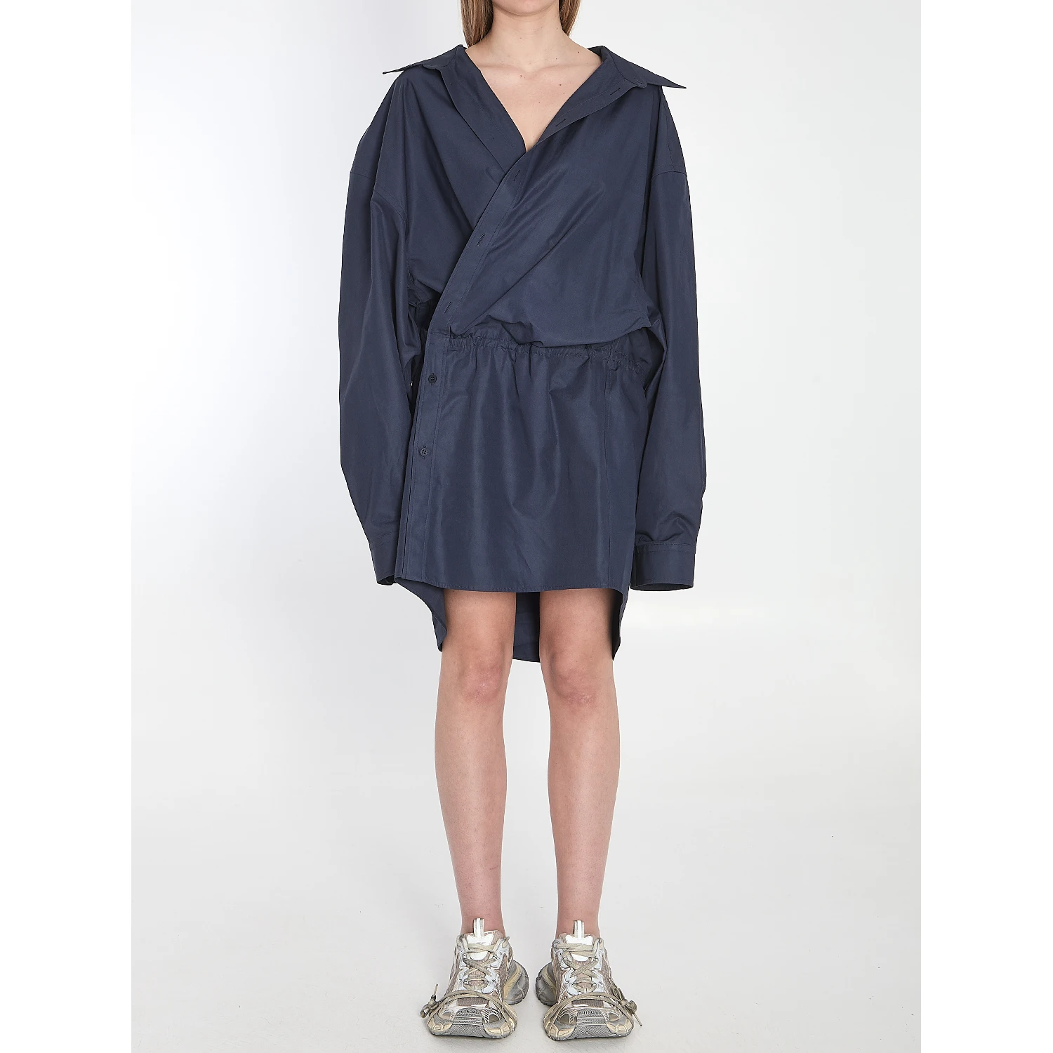 Mini shirt dress