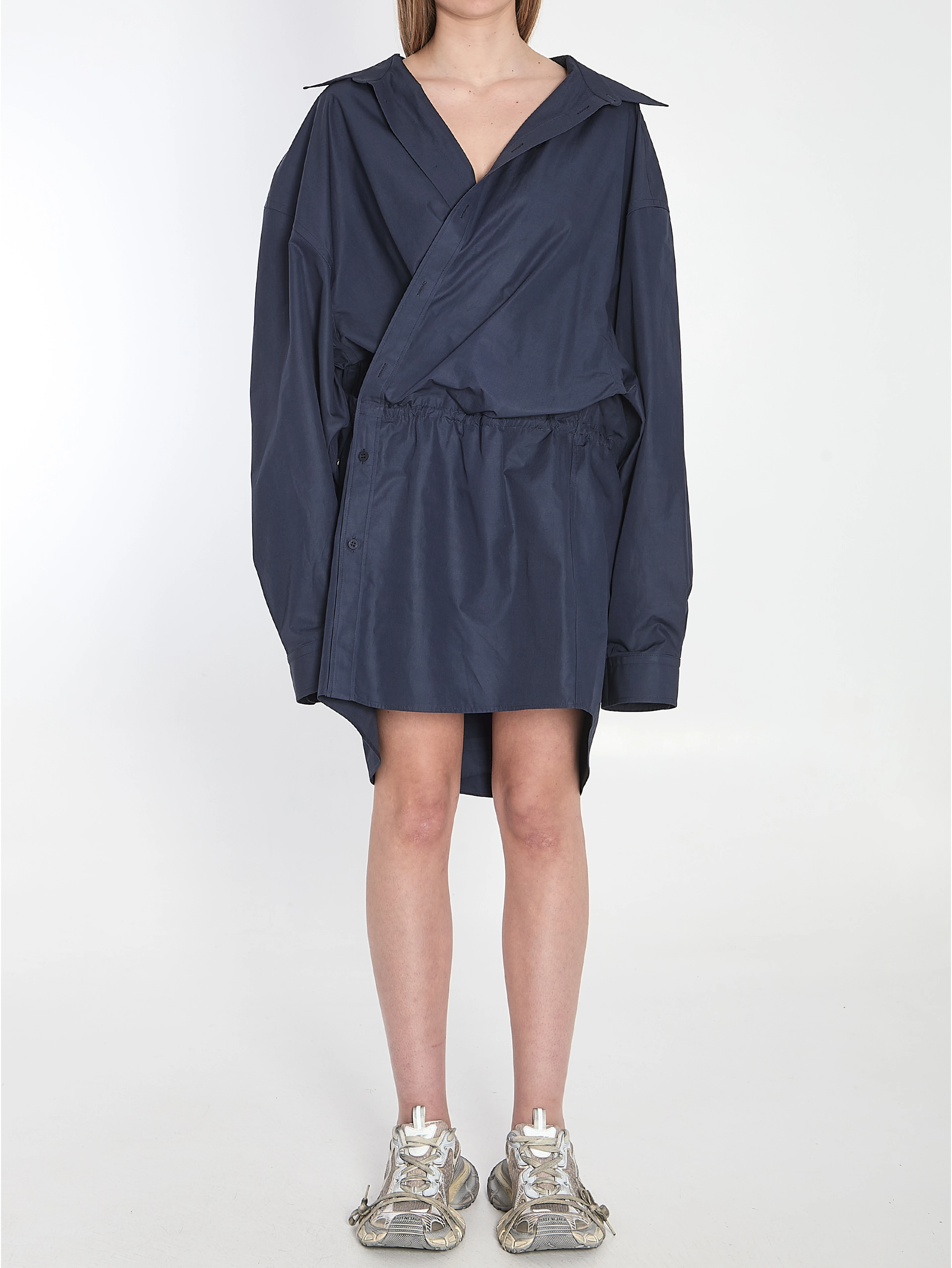 Mini shirt dress
