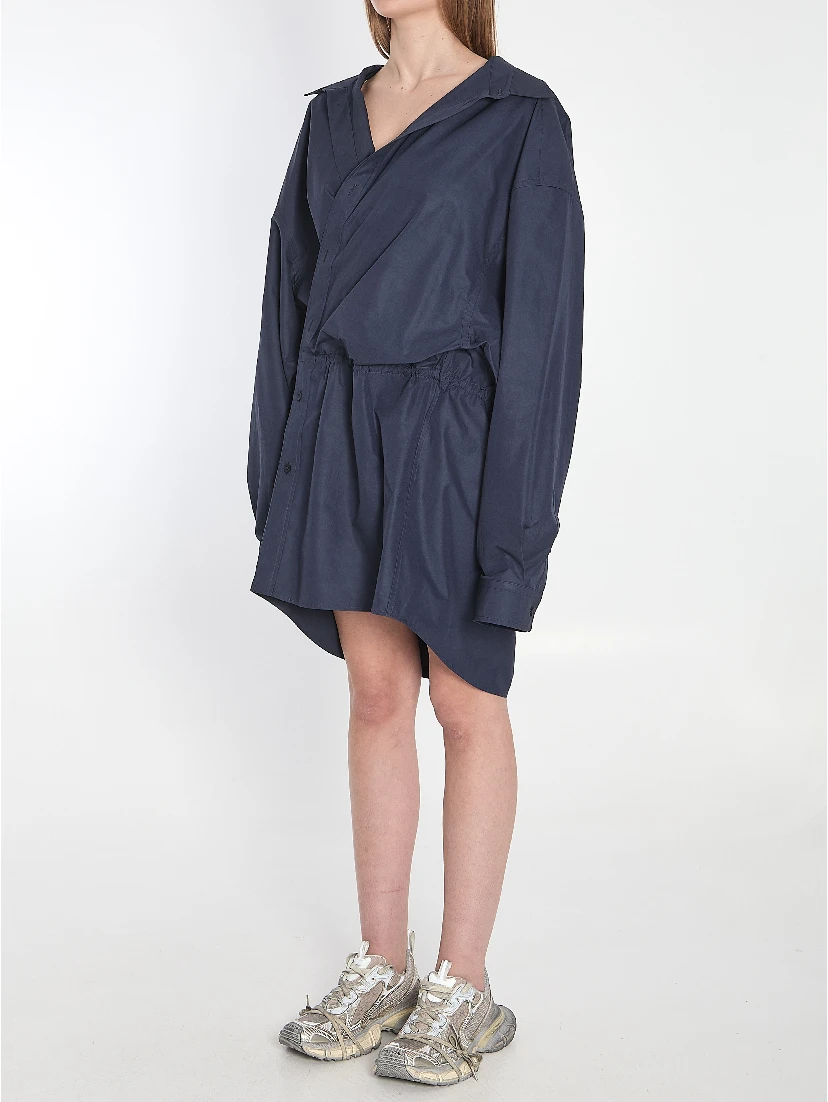 Mini shirt dress