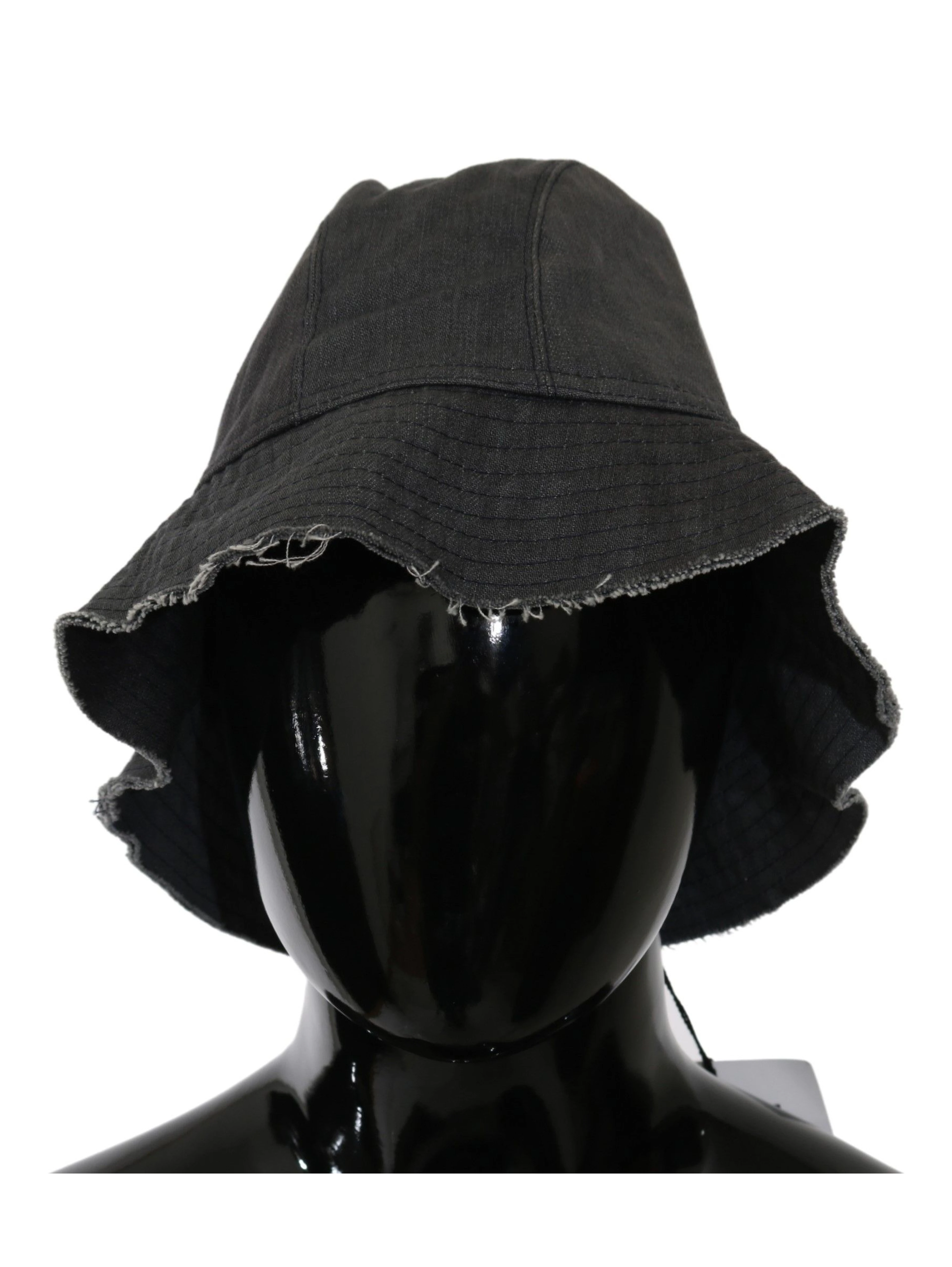 Black Washed Wide Brim Outdoor Bucket Hat