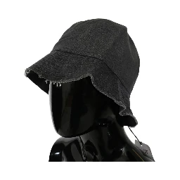 Black Washed Wide Brim Outdoor Bucket Hat