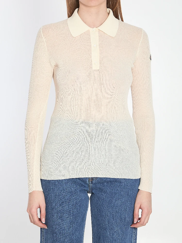 Long-sleeve polo shirt