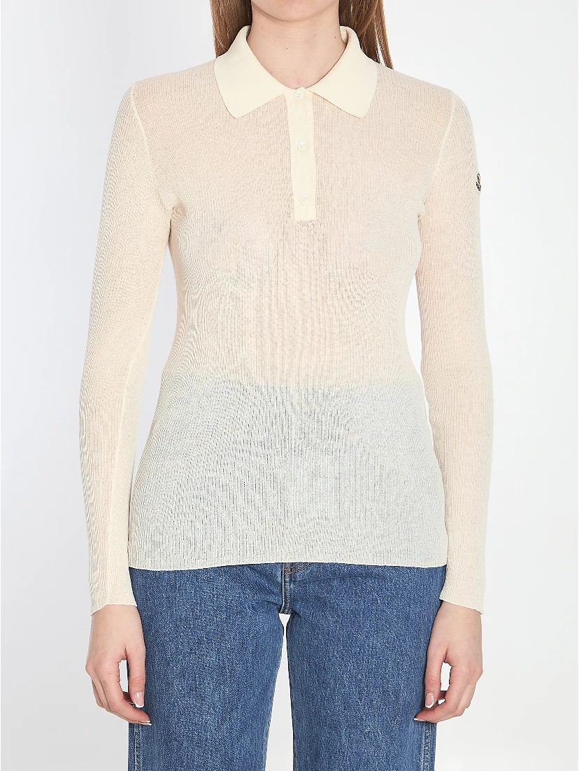 Long-sleeve polo shirt