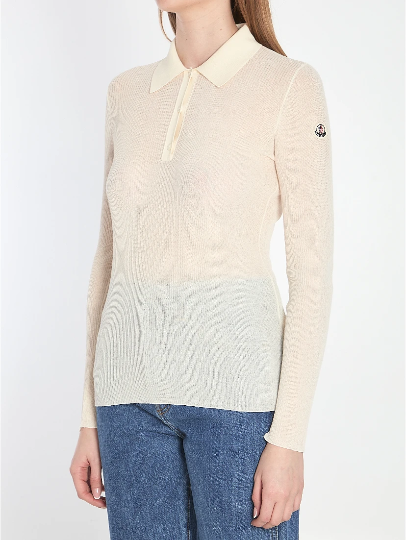 Long-sleeve polo shirt