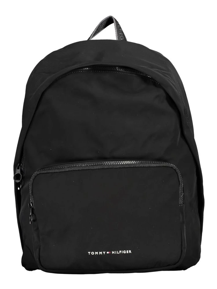 Black Polyester Backpack