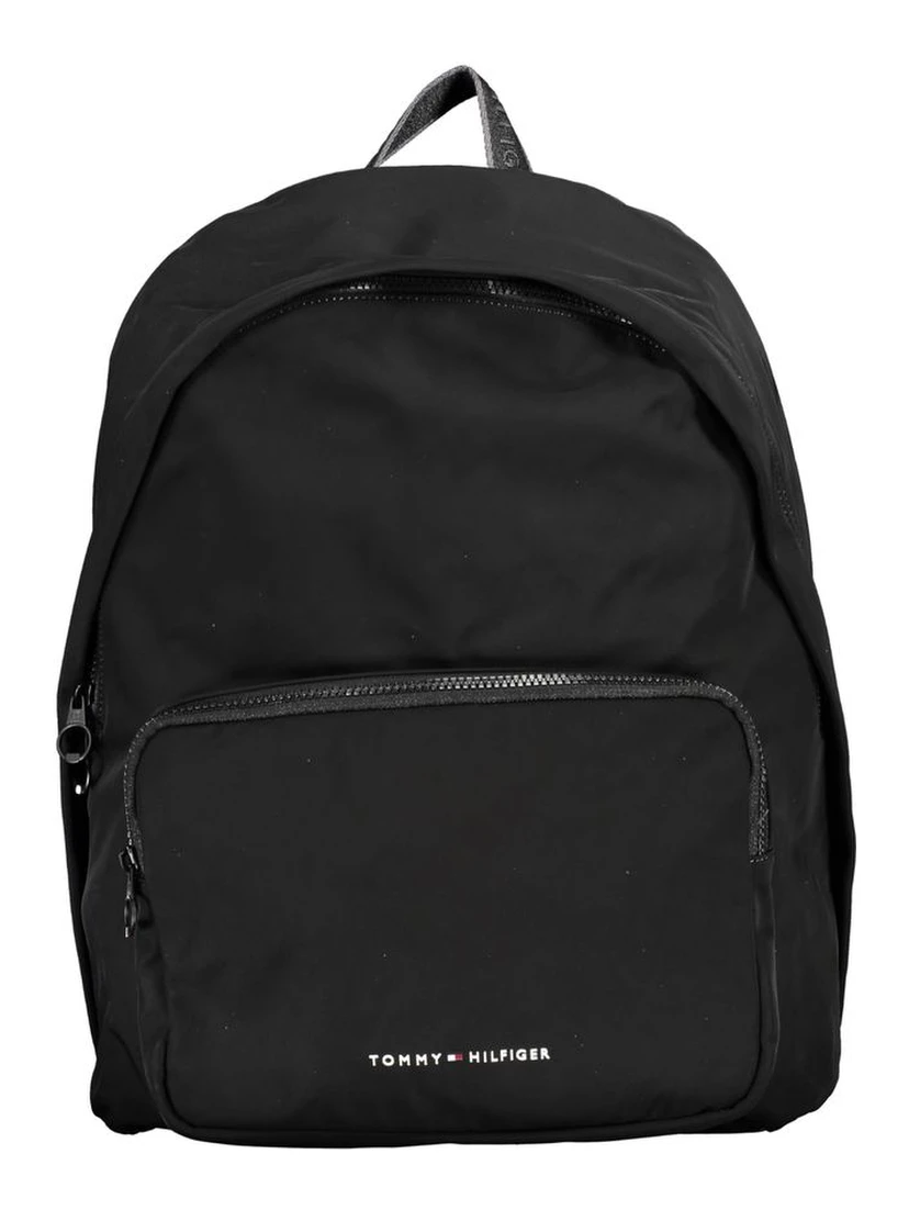 Black Polyester Backpack