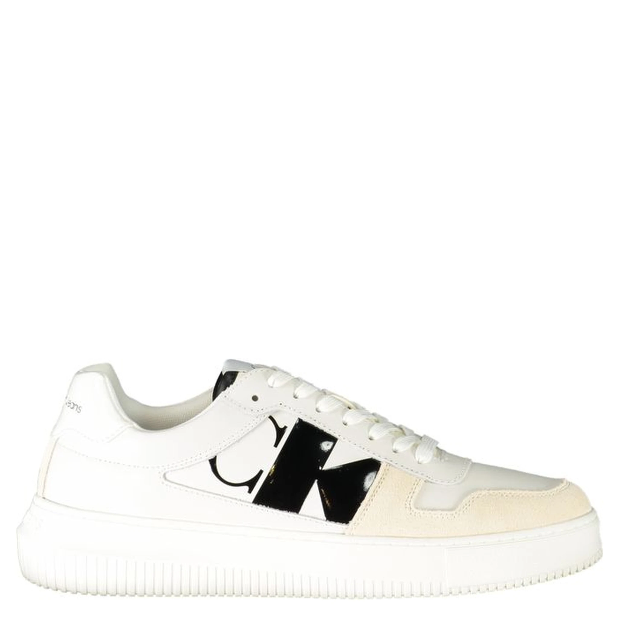 White Polyester Sneaker