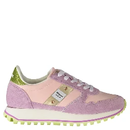 glitter-panel sneakers