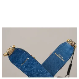 Beige Python Leather Floral Studded Shoulder Strap