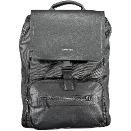 Black Polyester Backpack