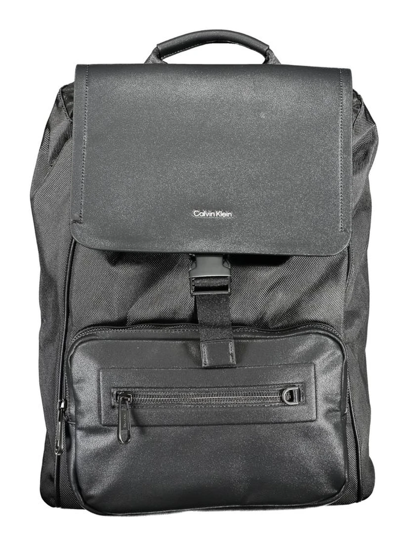 Black Polyester Backpack