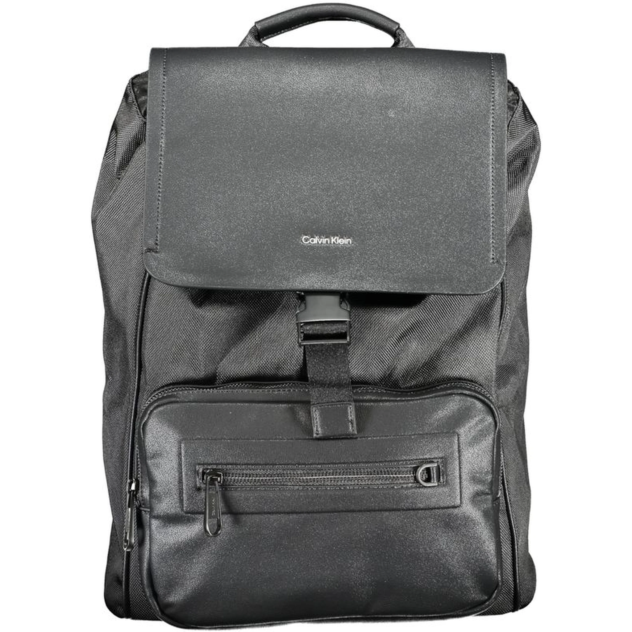 Black Polyester Backpack