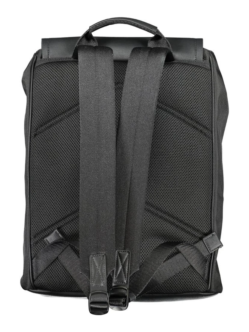 Black Polyester Backpack