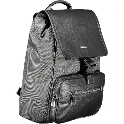 Black Polyester Backpack