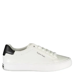White Polyester Sneaker