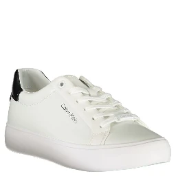 White Polyester Sneaker