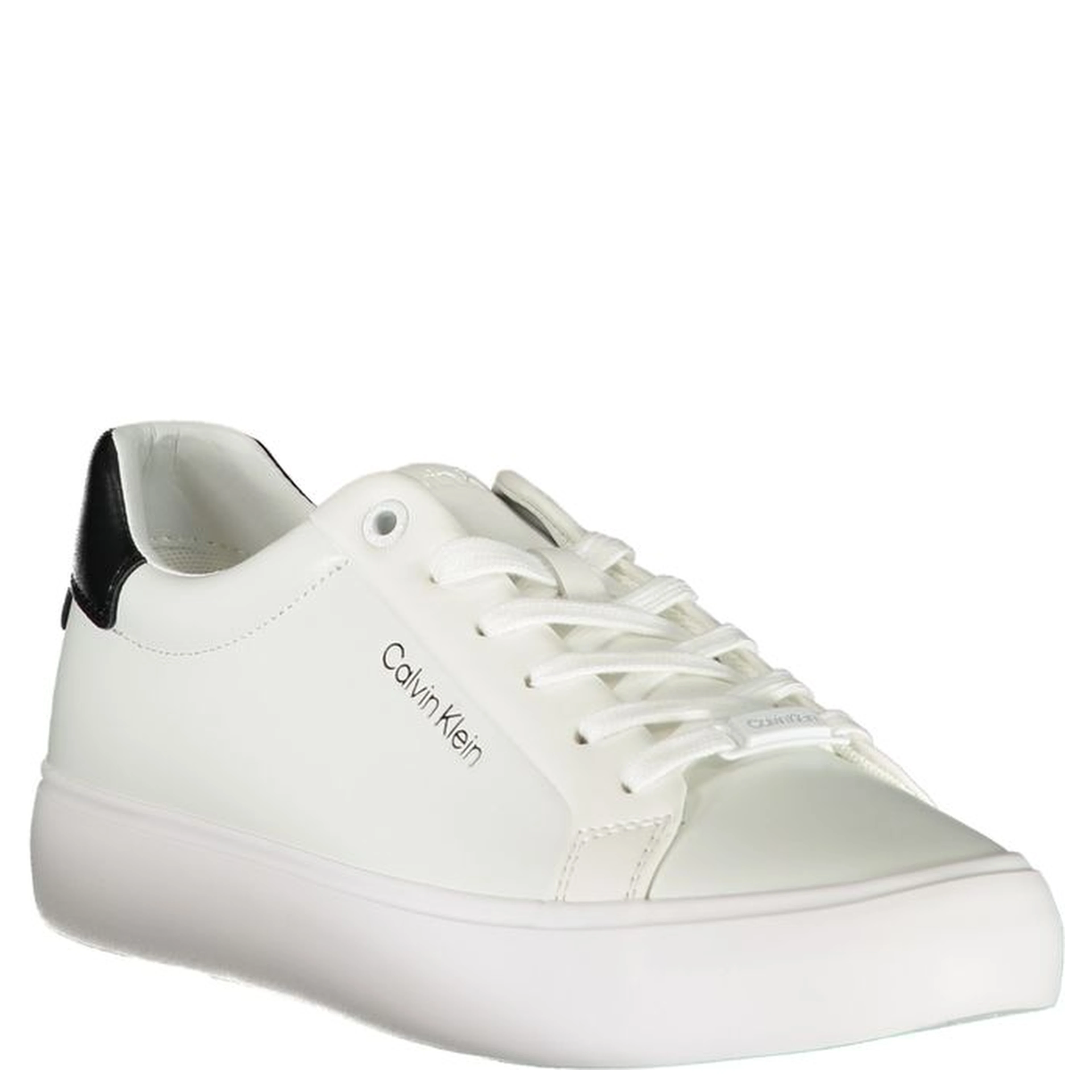 White Polyester Sneaker