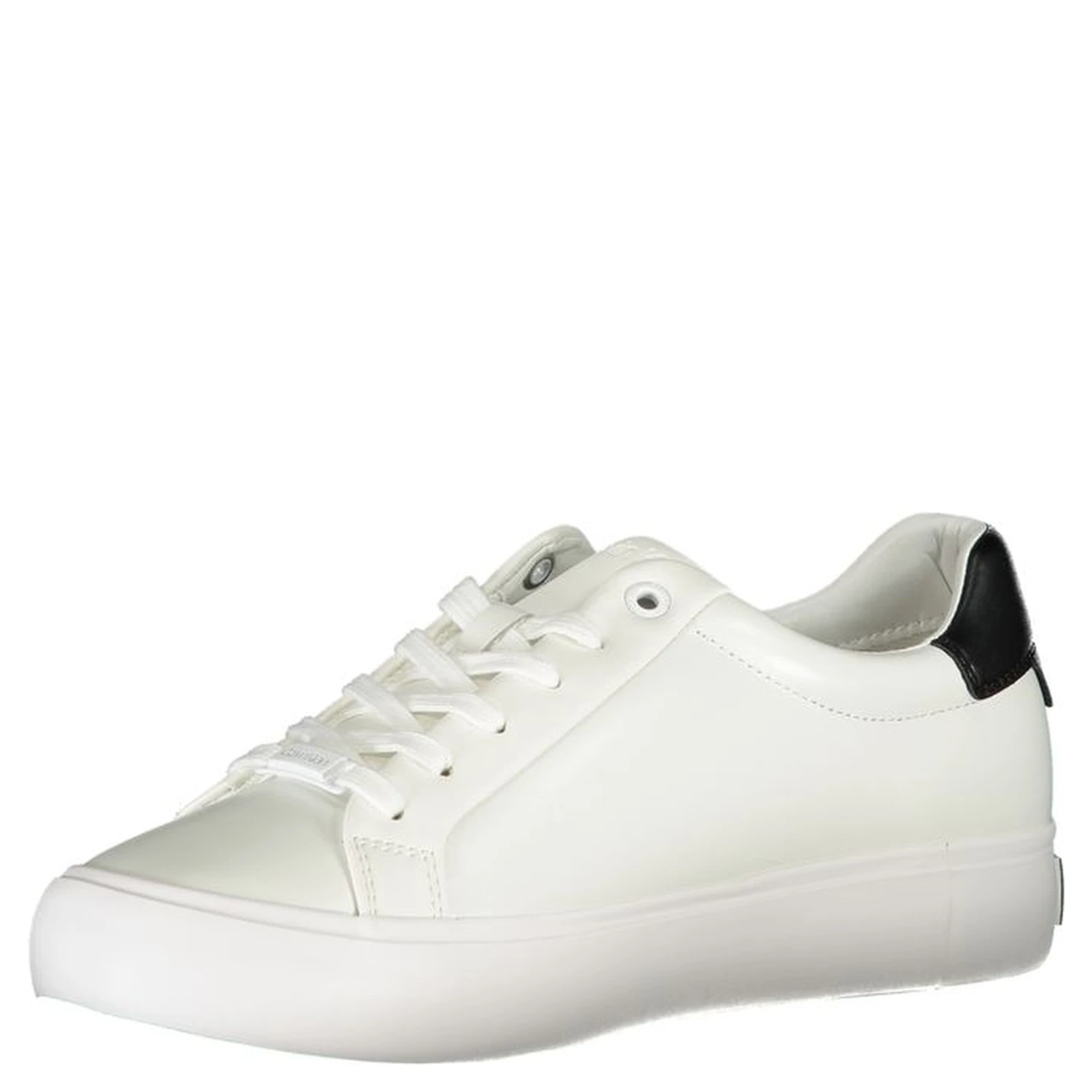 White Polyester Sneaker