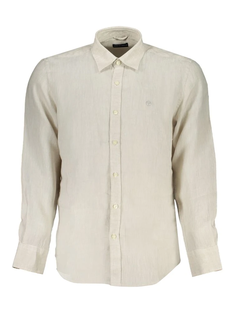 Beige Linen Shirt