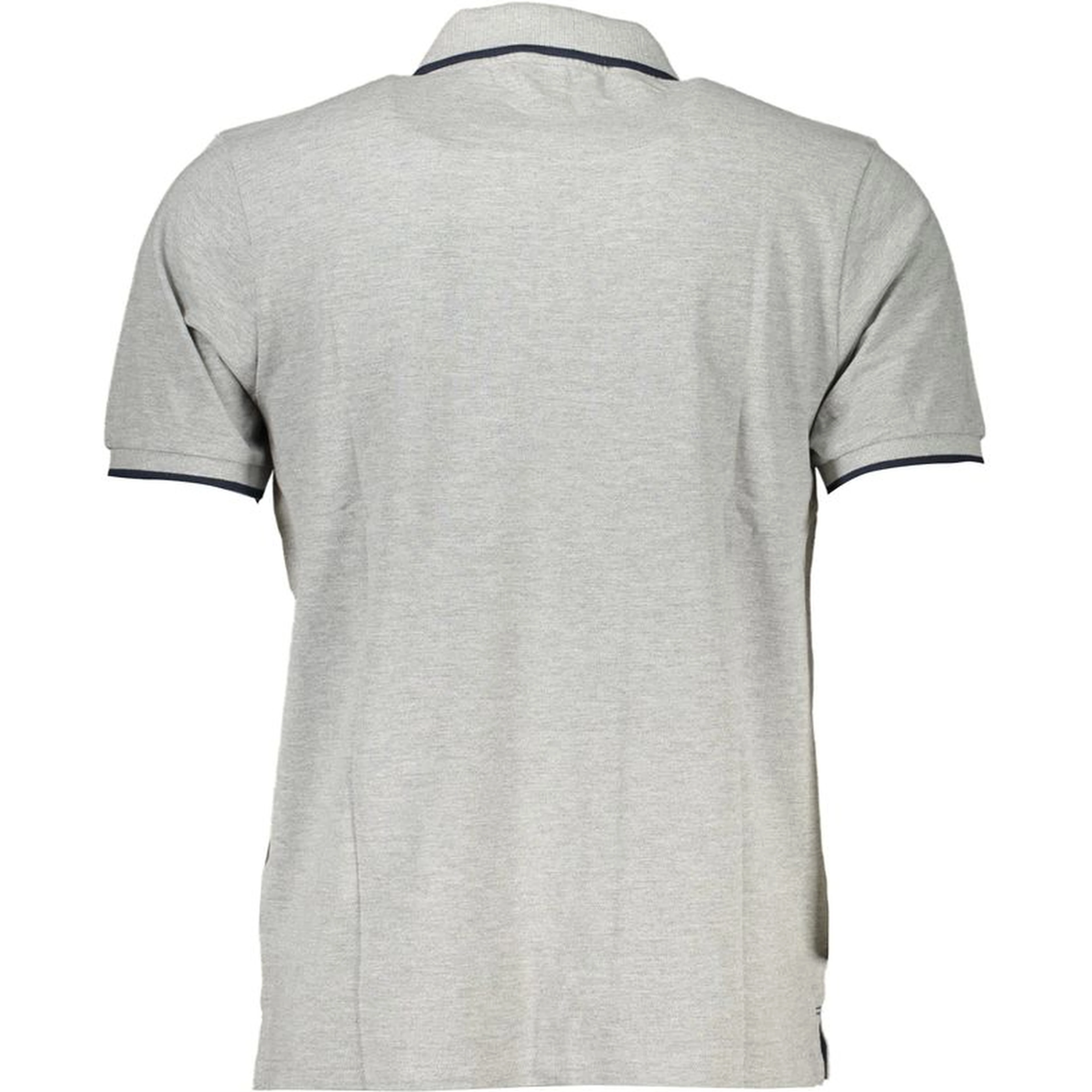 Gray Cotton Polo Shirt