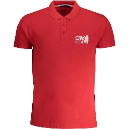 Red Cotton Polo Shirt