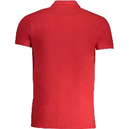 Red Cotton Polo Shirt