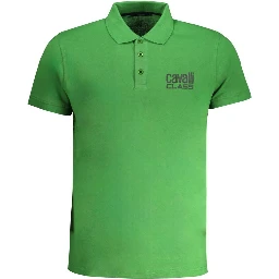 Green Cotton Polo Shirt