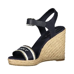 Blue Polyester Sandal