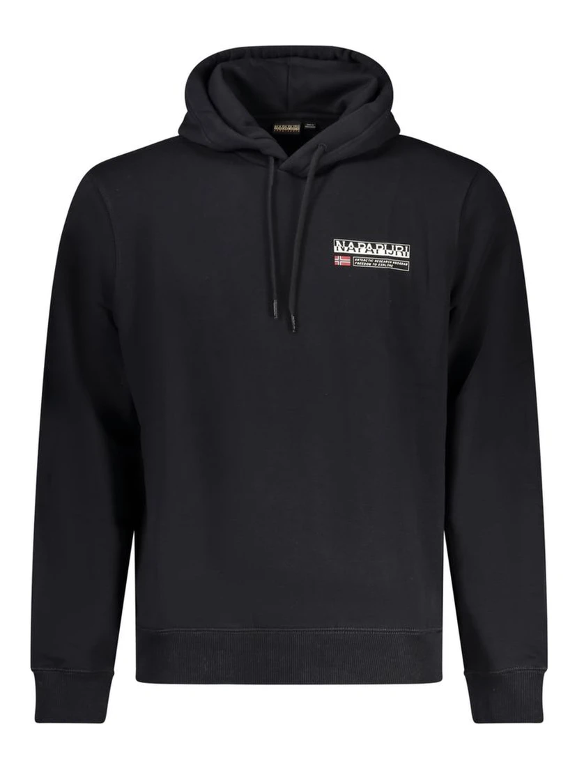 Black Cotton Sweatshirt