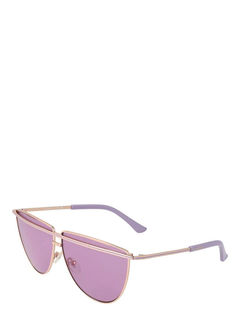 Rose Gold Metal Sunglasses