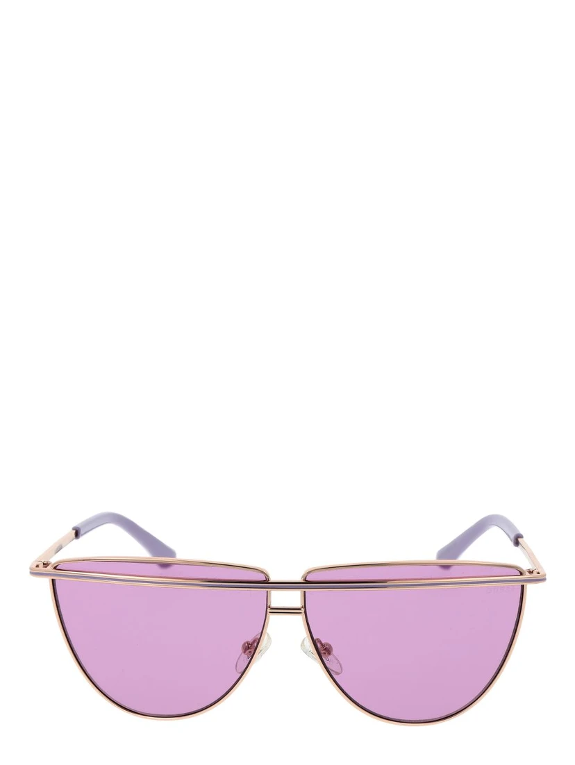 Rose Gold Metal Sunglasses