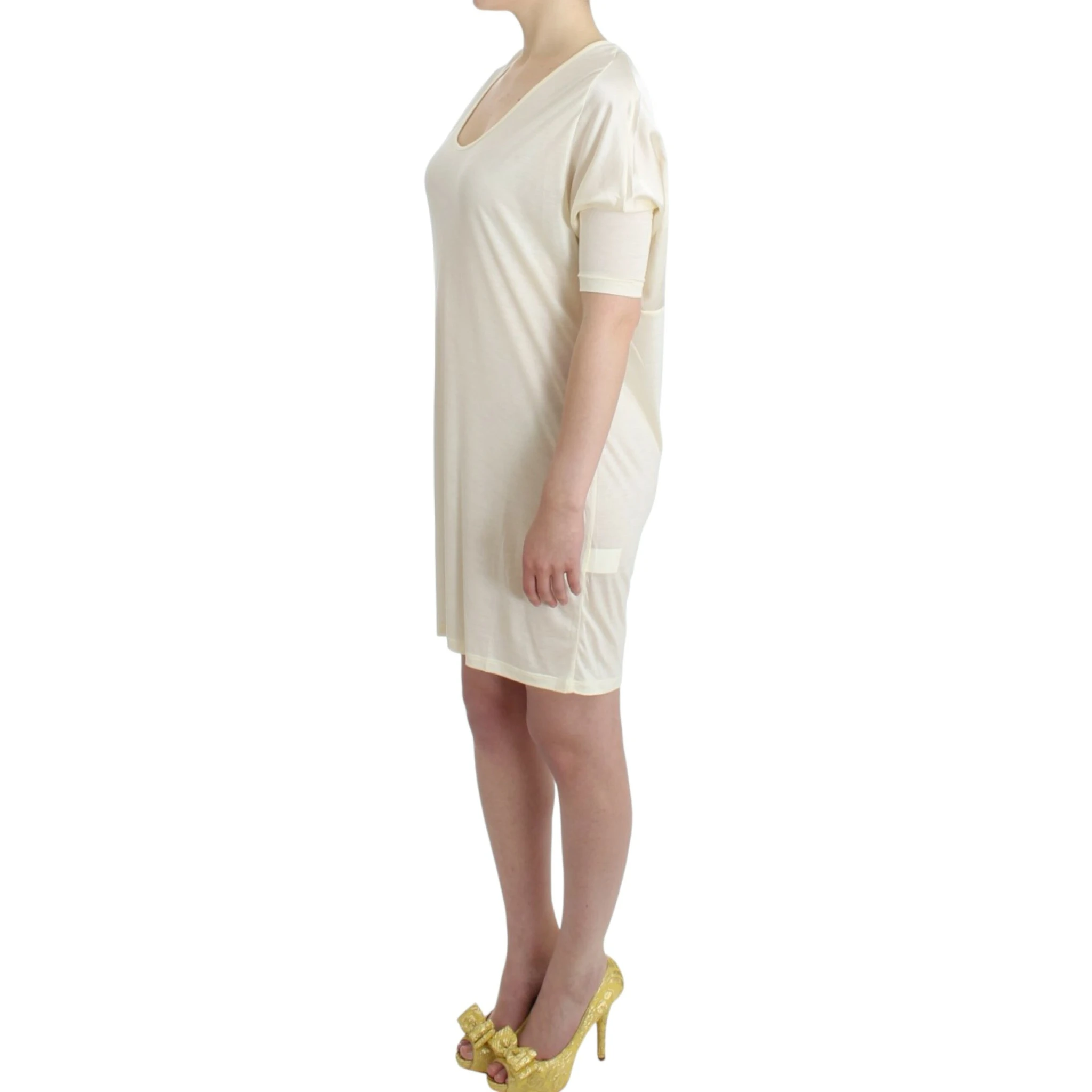 White modal tube dress