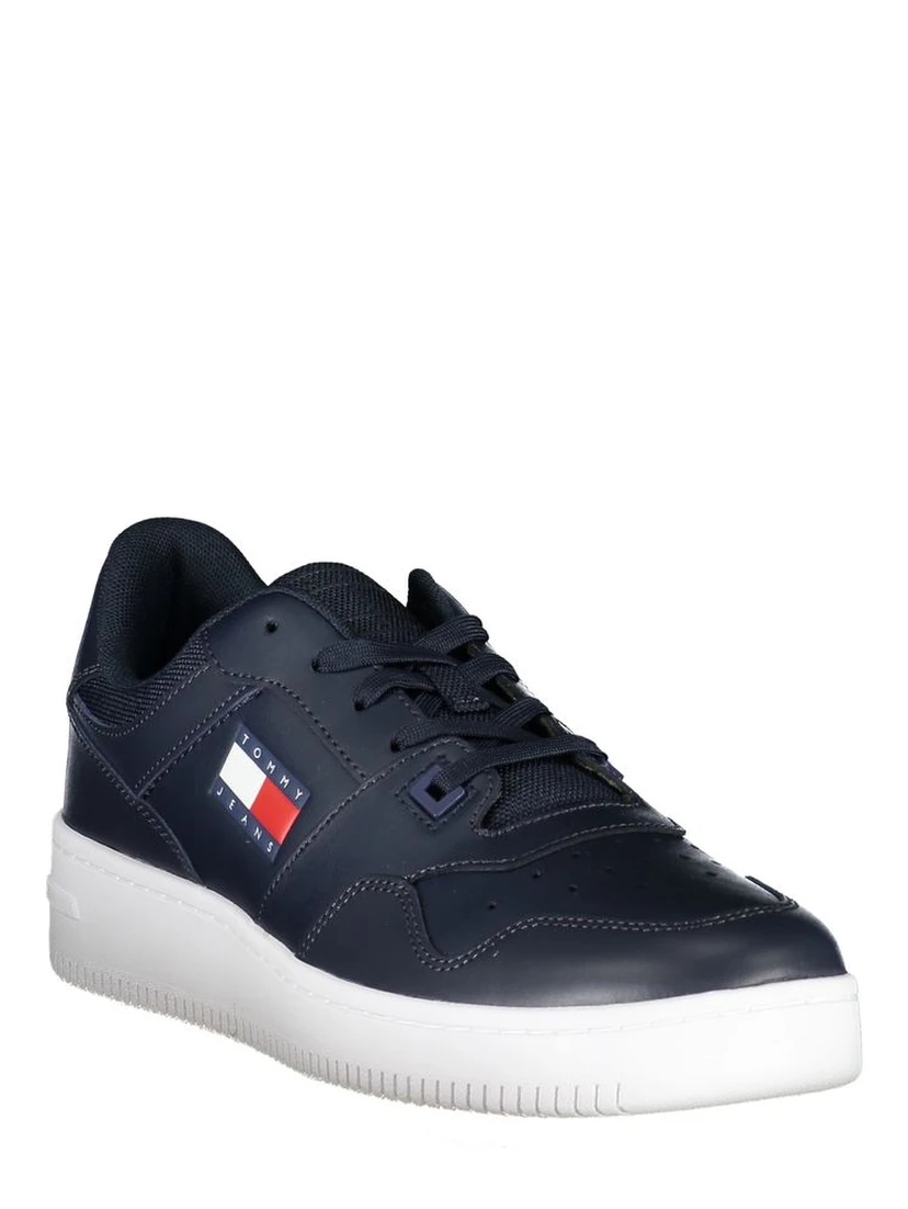Blue Polyester Sneaker