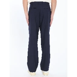 Tailored trousers with front pleats