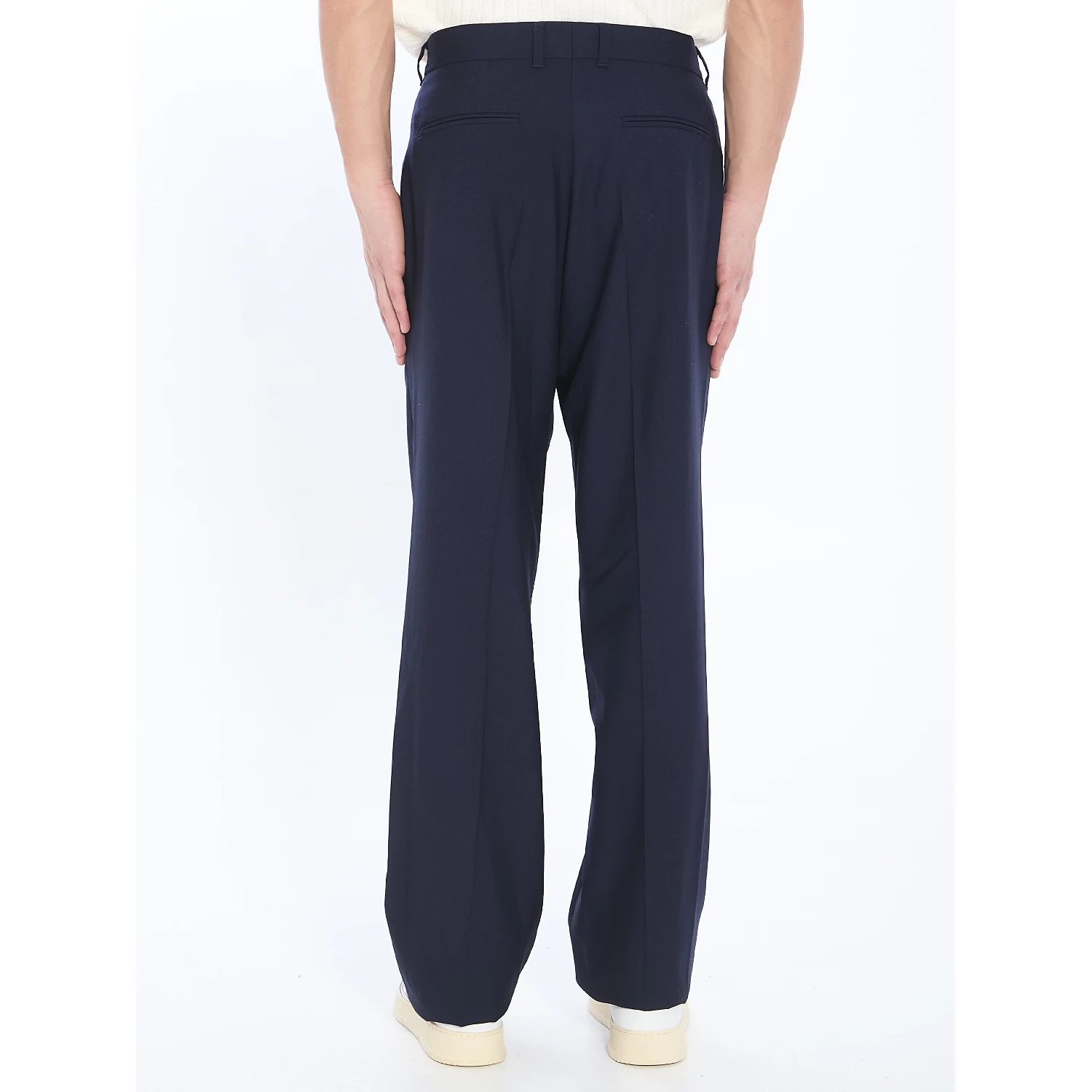 Tailored trousers with front pleats
