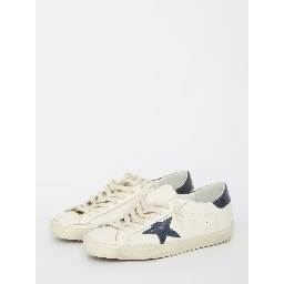 Superstar Sneakers In Beige Leather In White