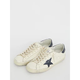Superstar Sneakers In Beige Leather In White