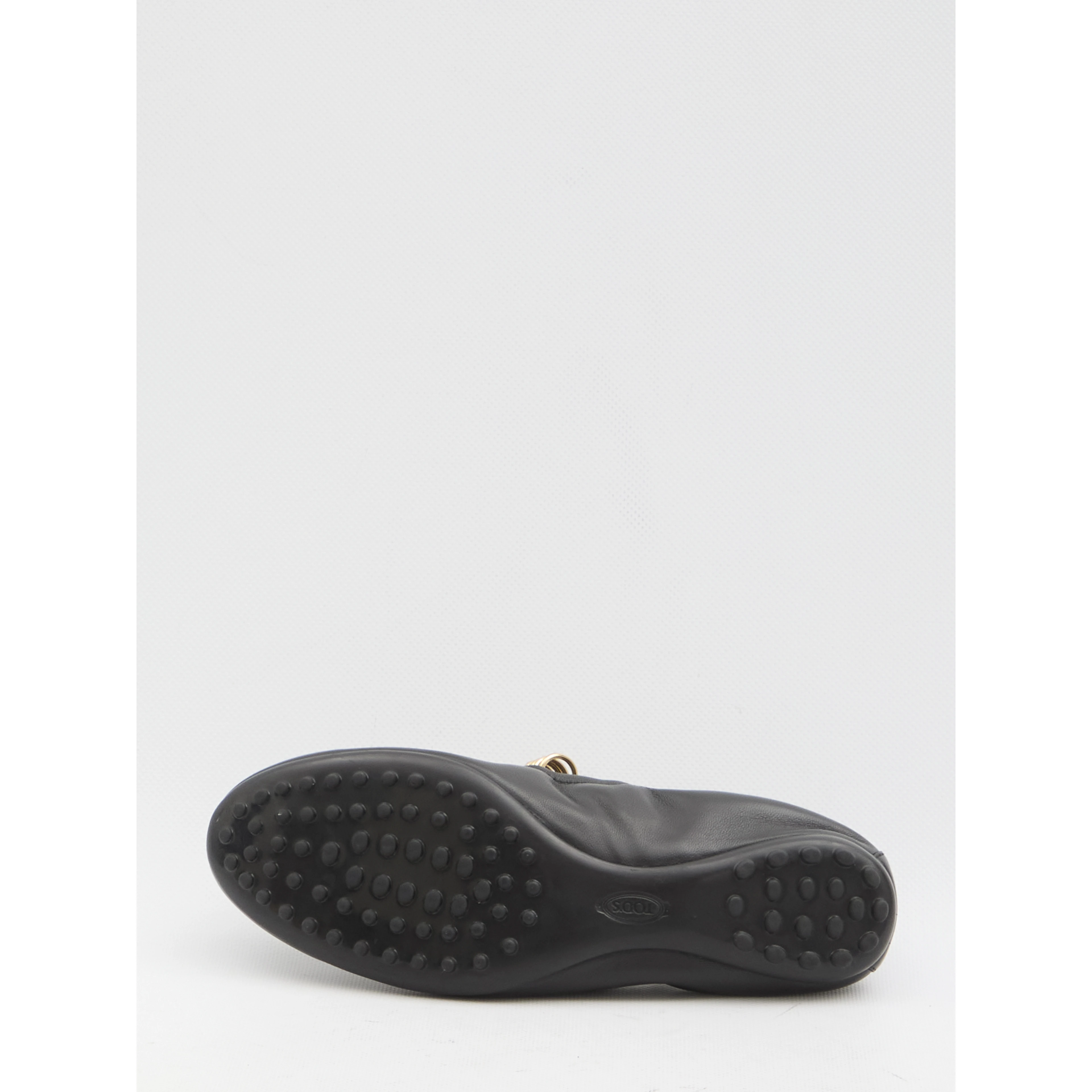 Ballet flats with eyelets