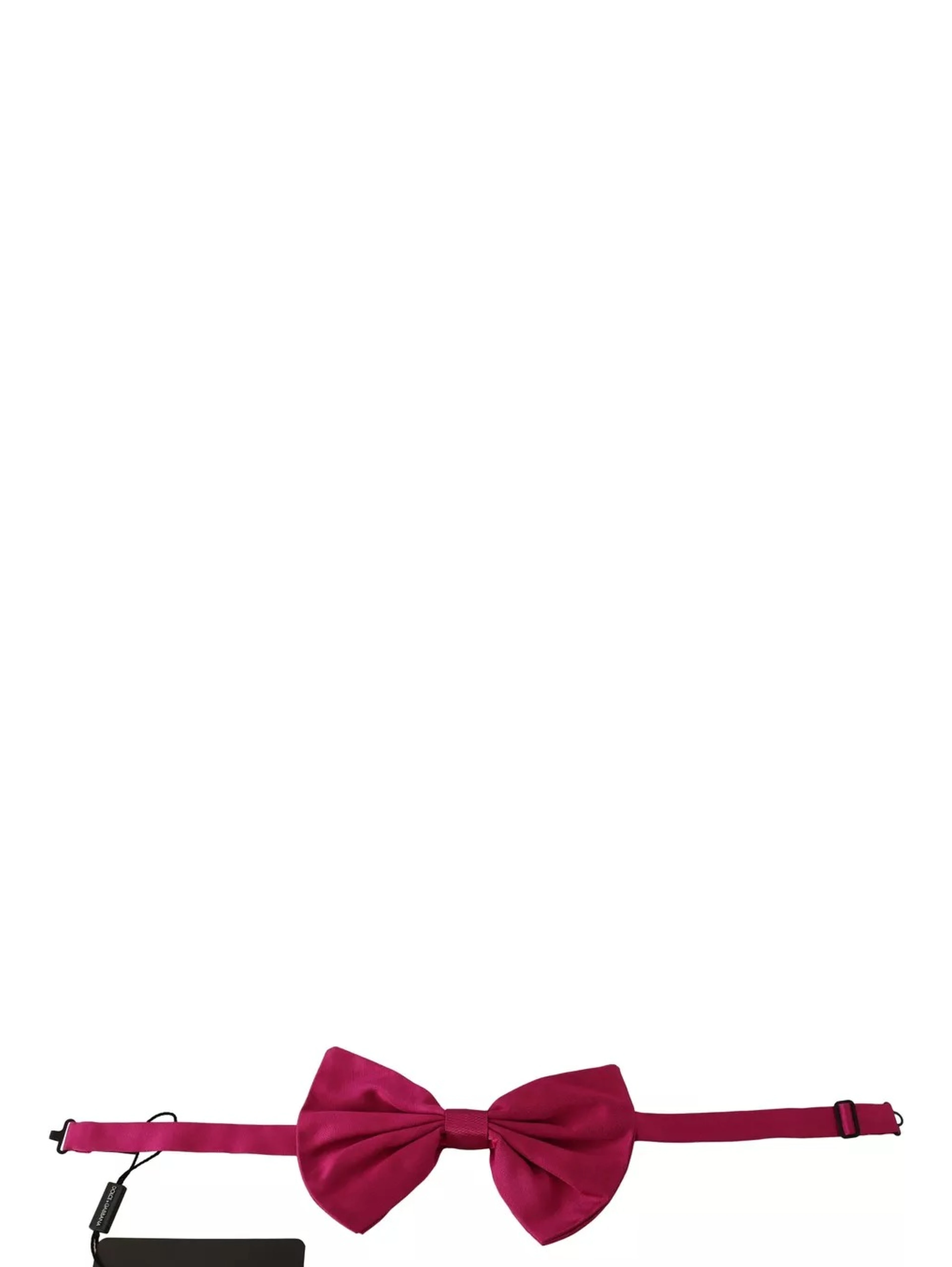 Pink 100% Silk Adjustable Neck Bow Tie Men