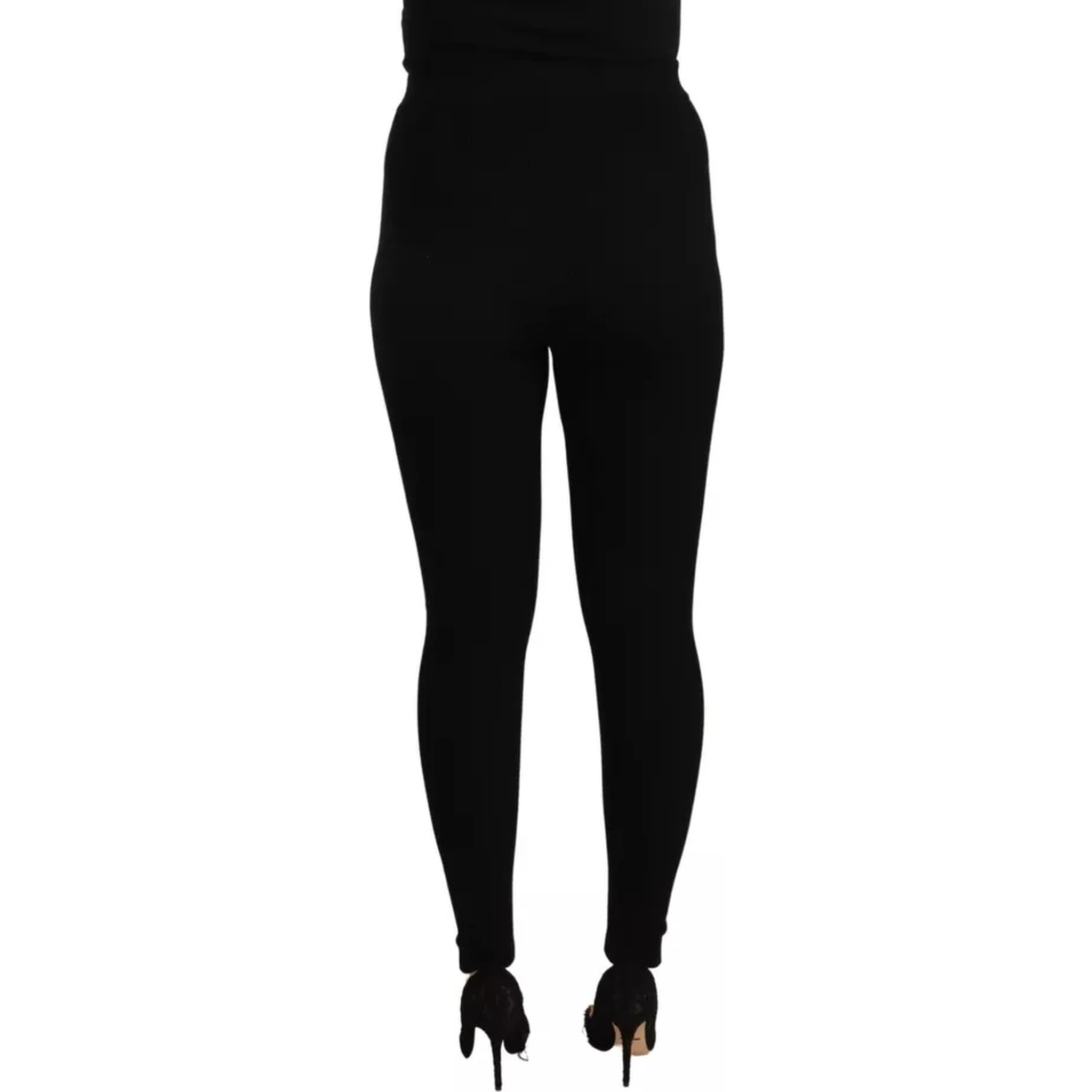 Black High Waist Stretch Pants Tights