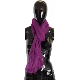 Purple Solid Cashmere Silk Shawl Wrap Scarf