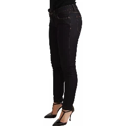 Blue Cotton Stretch Slim Fit Denim Jeans
