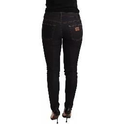 Blue Cotton Stretch Slim Fit Denim Jeans