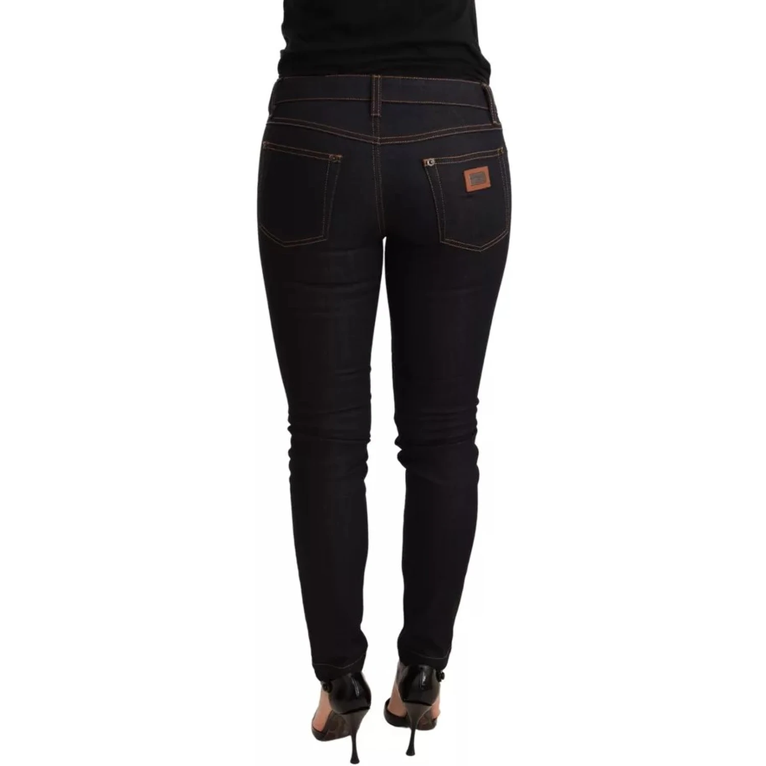 Blue Cotton Stretch Slim Fit Denim Jeans